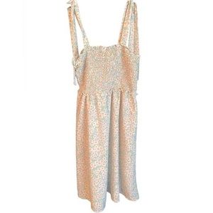 Lily rose cinched bust spring summer tie strap tank dress size 1x. Sunflowers